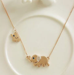 Cute Elephant Pendant Necklace for Women - Giortazo