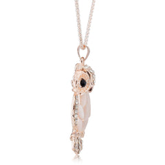 Gorgeous Crystal Owl Pendant Necklace for Women - Giortazo