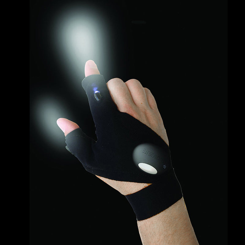 Fingerless Glove LED Flashlight For Outdoor Fishing Camping Hiking - Giortazo