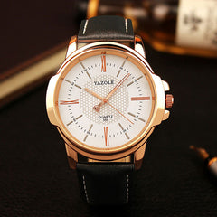 Rose-Gold Quartz Wristwatch for Men - Giortazo