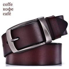 Designer Men's belt high quality genuine leather - Giortazo