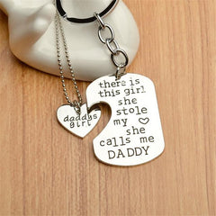 Girl Stole My Heart Necklace & Keychain For Him and Her - Giortazo