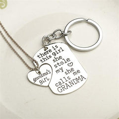 Girl Stole My Heart Necklace & Keychain For Him and Her - Giortazo