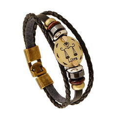 12 Zodiac Signs Vintage Charm Bracelets - Giortazo