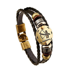 12 Zodiac Signs Vintage Charm Bracelets - Giortazo