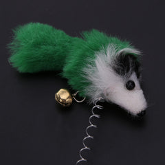 Three-Piece Funny Elastic Feather Mouse Cat Toy - Giortazo