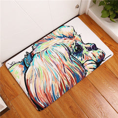 Colorful Dog Inspired Printed Non-Slip Door Mats - Giortazo