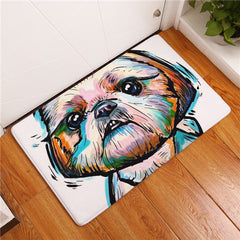 Colorful Dog Inspired Printed Non-Slip Door Mats - Giortazo