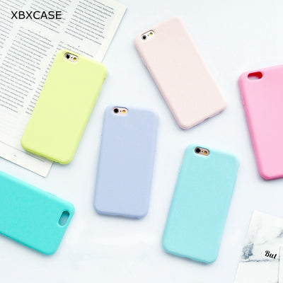 Cute Silicone Frosted Matte Case for iPhones - Giortazo