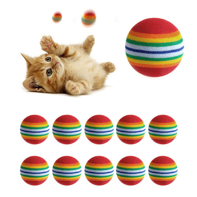 Colorful Interactive Cat Toy Ball - Giortazo